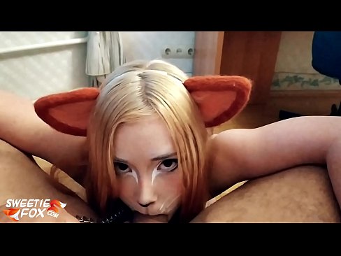 ❤️ Kitsune s'empassa la polla i es corre a la boca ❤ Porno a nosaltres ️❤